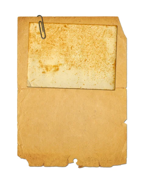 Conjunto de viejos papeles de archivo y postal vintage aislados en whit — Foto de Stock