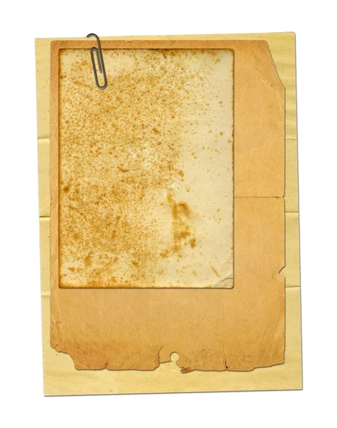 Conjunto de papéis de arquivo antigos e cartão postal vintage isolado no whit — Fotografia de Stock