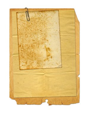 eski arşiv belgeleri ve vintage kartpostal whit üzerinde izole
