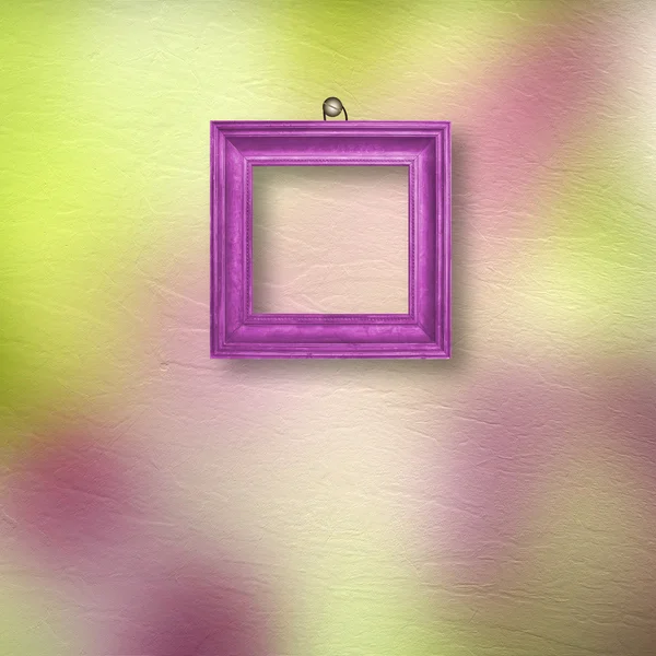Bunte, helle Rahmen hängen auf dem abstrakten Pastell-Backgr — Stockfoto