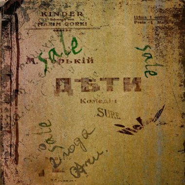 Grunge arka plan afiş yırtık eski ile