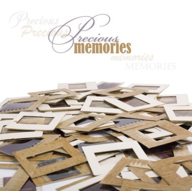 vintage eski slaytlar, fotoğraf ve film masada