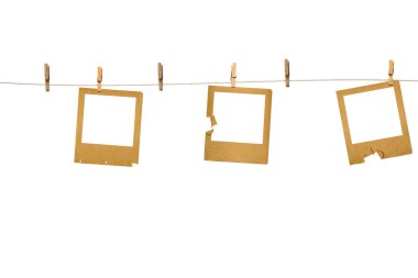 eski photoframes satır asılı  