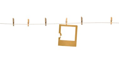 eski photoframes satır asılı  