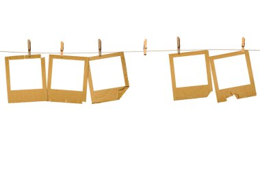 eski photoframes satır asılı  