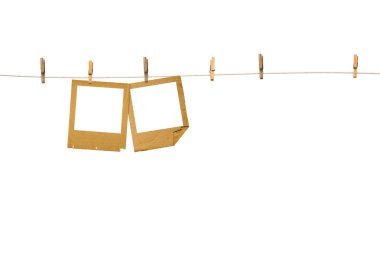 eski photoframes satır asılı  