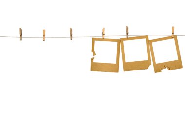 eski photoframes satır asılı  