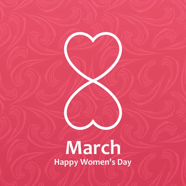 Womans day Vector cards templates. Women labels or posters — ストックベクタ