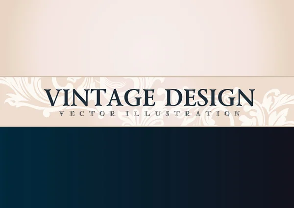 Vector fondo de pantalla vintage. Envoltura de regalo. Fondo floral — Vector de stock