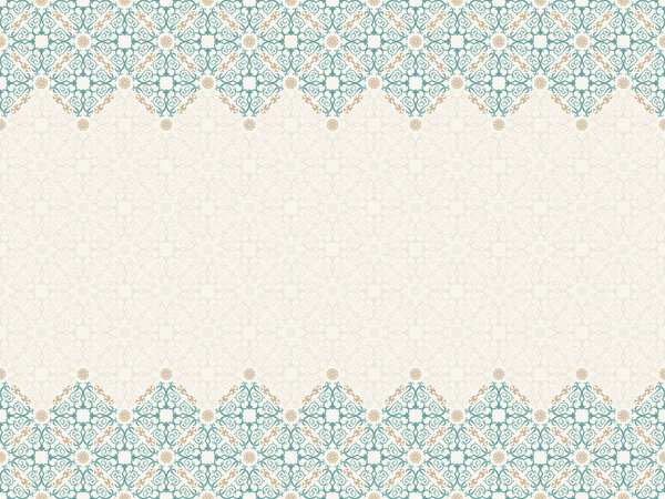 Vector seamless pattern with art ornament for design