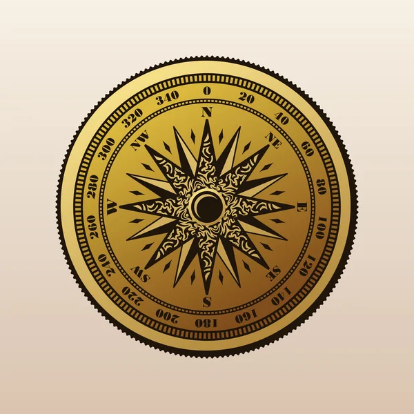 Vintage compass wind rose symbol Stock Illustration