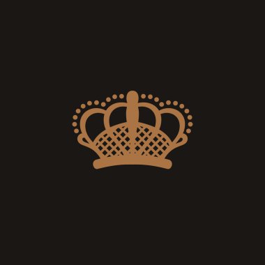 Taç logo siyah ve bej tarzı