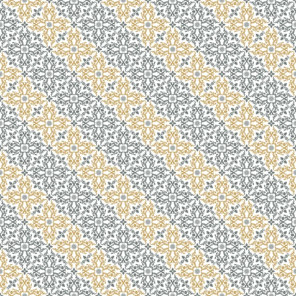 Vector naadloze diagonaal patroon met kunst sieraad voor ontwerp — Stockvector