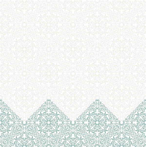 Seamless border vector ornate in Eastern style — Wektor stockowy