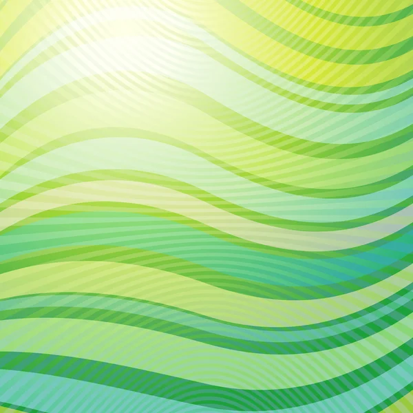 Vector ontwerppatroon. Groene golf abstracte lichte achtergrond — Stockvector
