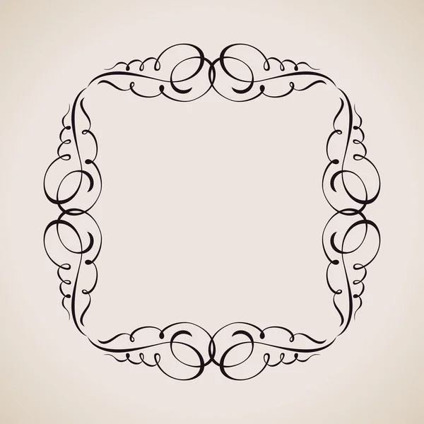 Kalligrafische frame en pagina decoratie. Vector vintage illustrat — Stockvector