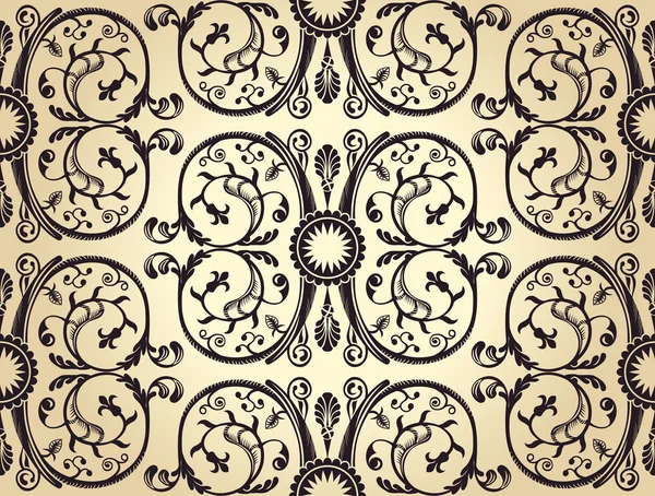 Απρόσκοπτη υπόβαθρο μοτίβο. vintage εραλδικά wallpaper χαρτί — Διανυσματικό Αρχείο
