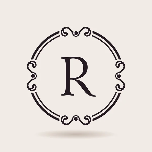 Vector Logo Frame Design Templates Vintage Label Letter Stock Vector 169 Extezy 72974289 Logo Frame Template