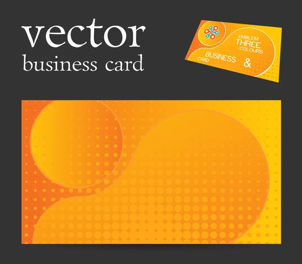 Vector abstract creative business card — Stock Vector