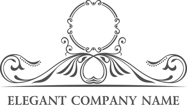 Luxury logo set. Calligraphic pattern elegant decor element — 图库矢量图片