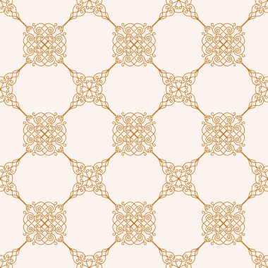 Seamless gold baroque background in vintage style
