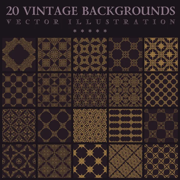 Vintage backgrounds. Seamless pattern ornament — Stock Vector