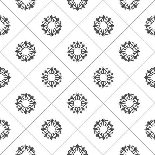 Pattern for coloring book. Black and white background — 图库矢量图片
