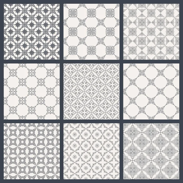 Eastern backgrounds seamless patterns — Stockový vektor