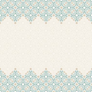 Seamless border vector ornate in Eastern style
