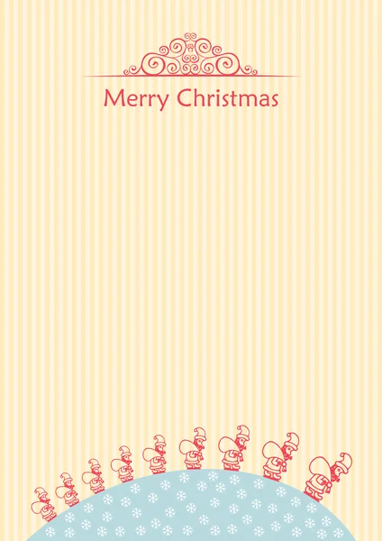 Feliz baile de Navidad. Vector doodle fondo — Archivo Imágenes Vectoriales