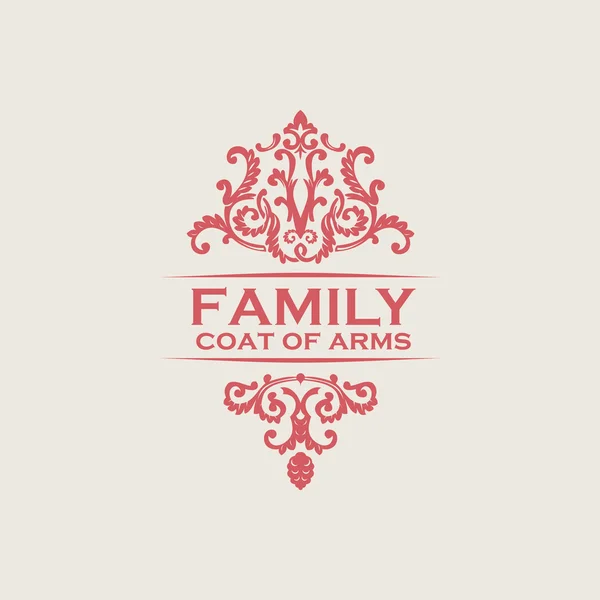 Vintage luxe embleem. Elegante kalligrafische vector logo — Stockvector