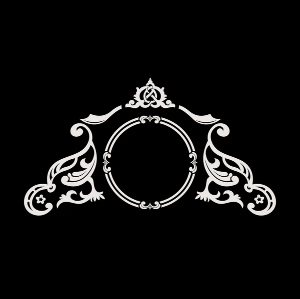 Logo vettoriale vintage. Elemento decorativo elegante calligrafico — Vettoriale Stock