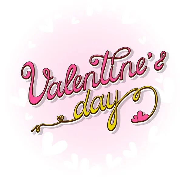 Lettere a mano originali appositamente per San Valentino Vettoriali Stock Royalty Free