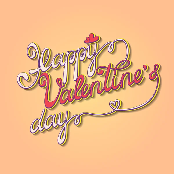 Letras originales para el día de San Valentín Vector De Stock