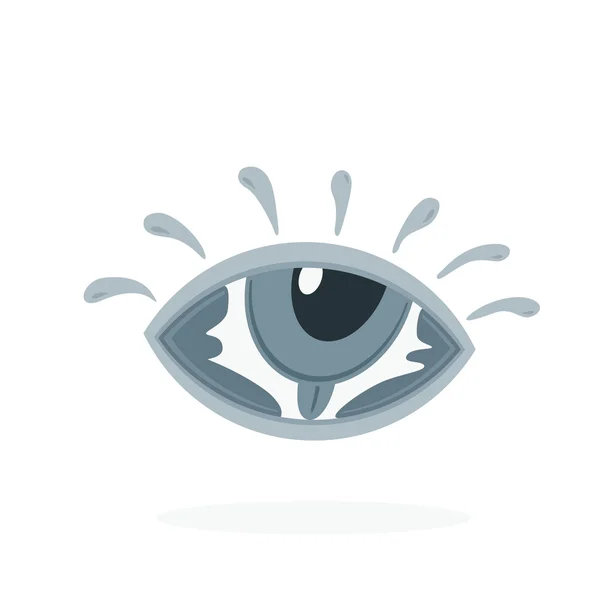 Hand lettering word eye in eye — Stock Vector