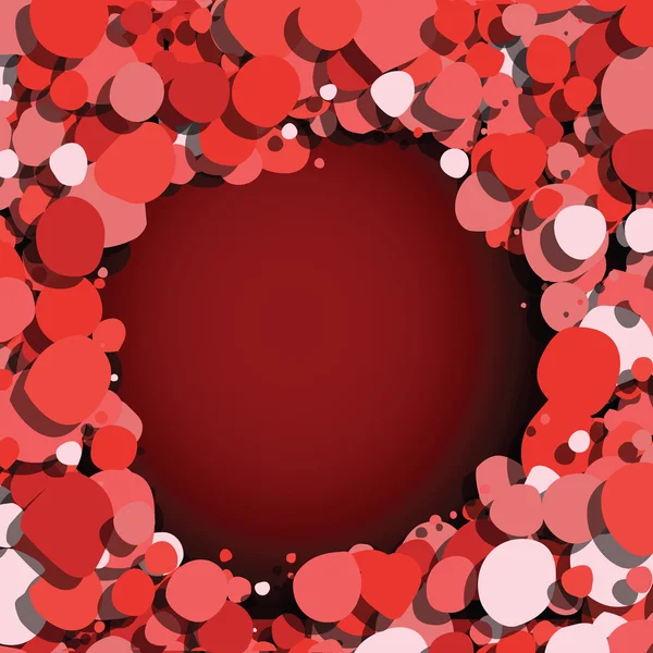 赤の泡暗い背景 — ストックベクタ