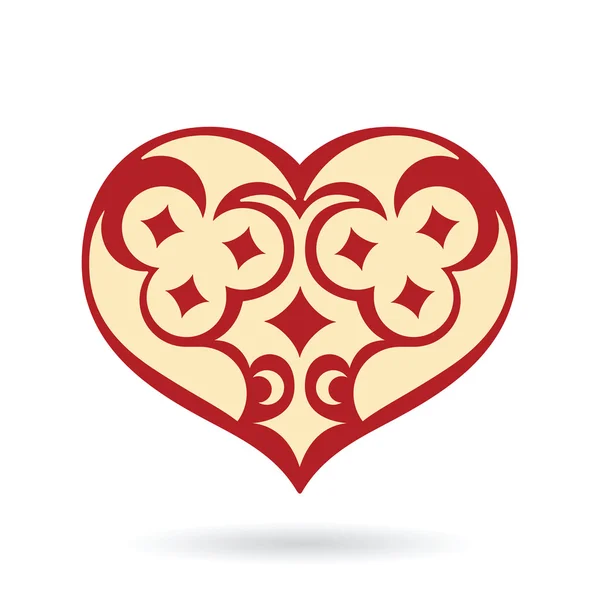 Вектор украшения сердца — стоковый вектор