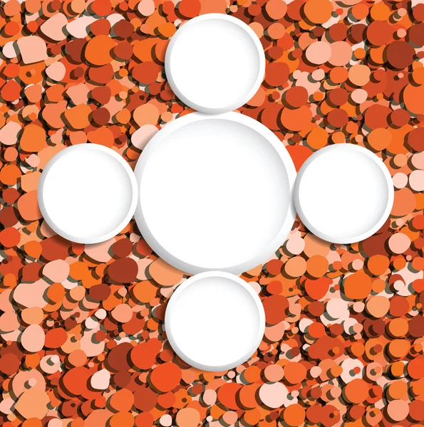 抽象的橙色气泡矢量 — 图库矢量图片