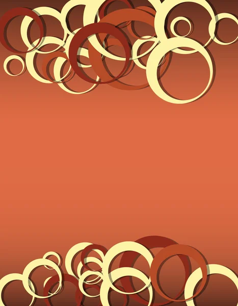 Cercles ton rouge vecteur — Image vectorielle