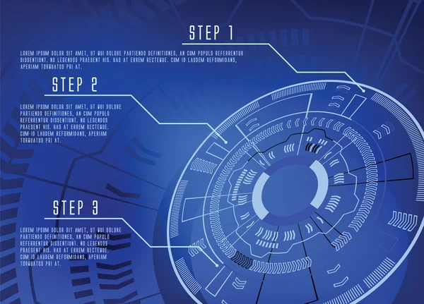 Mavi techno arka plan