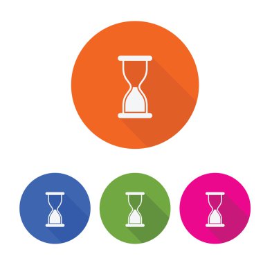 kum saati simgesi vektör 