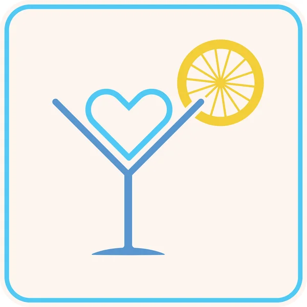 Zomer party cocktail — Stockvector