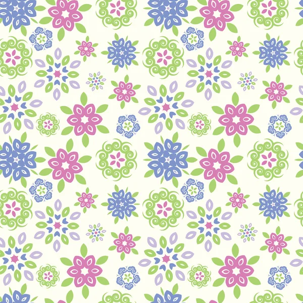 Magic summer flower seamless pattern — Stock Vector