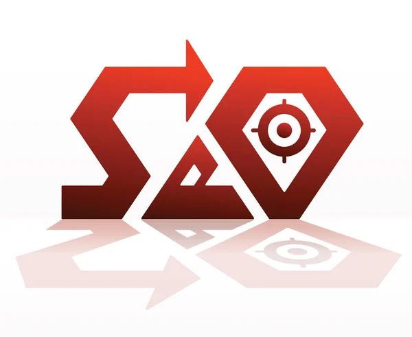 Seo vektor target - Stok Vektor