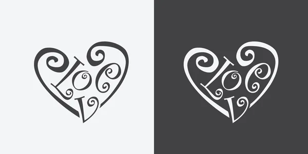 Significado del corazón — Vector de stock