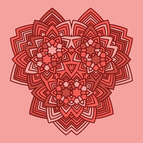 Abstraktní červená barva květu vektor — Stockový vektor