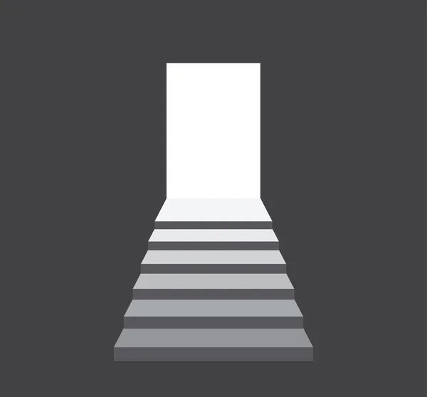 Escaliers jusqu'au vecteur de succès — Image vectorielle