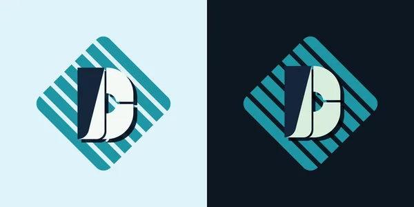 Lettre D emblème — Image vectorielle