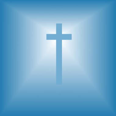 Cristian çapraz üzerinde parlak ışık