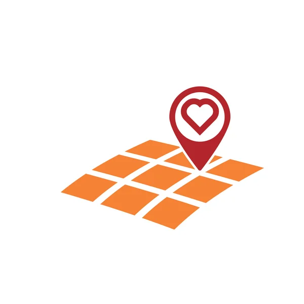 Hou van de gps-locatie — Stockvector